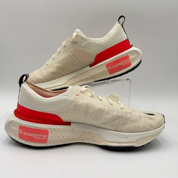 Nike Men's Size 13 ZoomX Invincible Run 3 White Bright Crimson DR2615-101 NEW - Picture 6 of 6